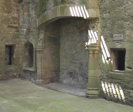VIEW INSIDE CARDONESS CASTLE