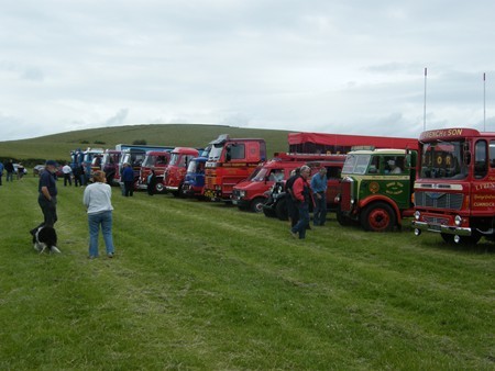 LUNCH STOP AT WIGTOWN FOR THE VETERAN TRUCK RALLY